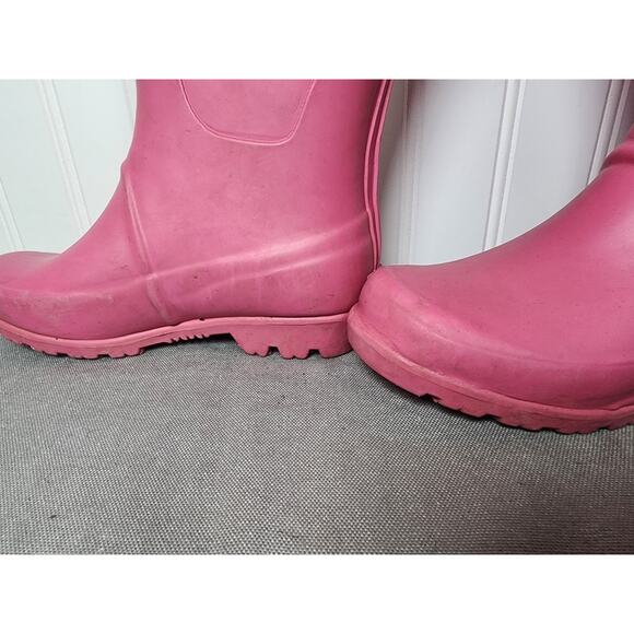 Polo Ralph Lauren Kids Rain Boots Size 13 Pink Steel Shank Preppy Gorpcore - Picture 9 of 9